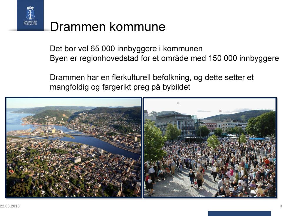 innbyggere Drammen har en flerkulturell befolkning, og