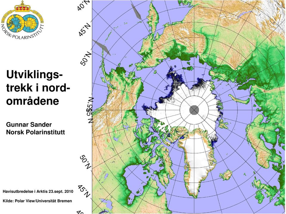Havisutbredelse i Arktis 23.sept.