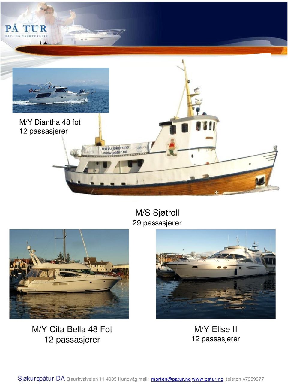 passasjerer M/Y Cita Bella 48