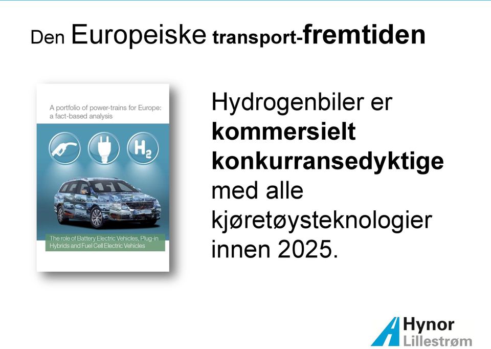 Hydrogenbiler er kommersielt