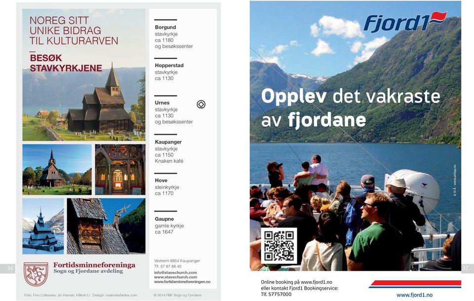 no 36 37 Online booking på www.fjord1.