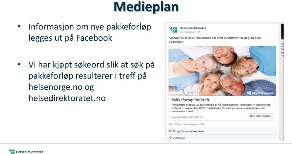 slik at søk på pakkeforløp resulterer i