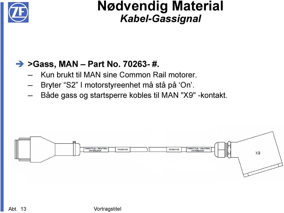 Bryter S2 I motorstyreenhet må stå på On.