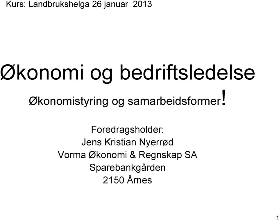 samarbeidsformer!