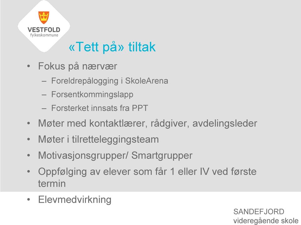 rådgiver, avdelingsleder Møter i tilretteleggingsteam Motivasjonsgrupper/