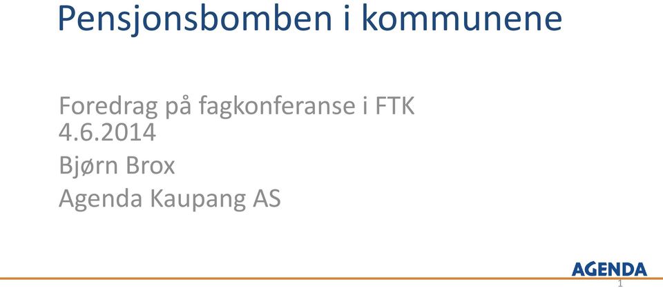 fagkonferanse i FTK 4.6.