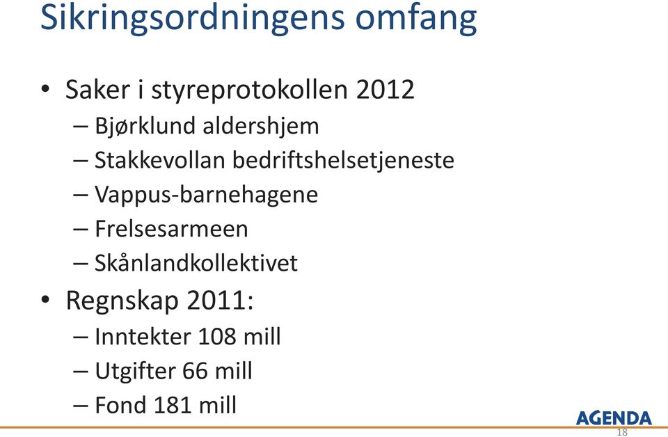 Vappus-barnehagene Frelsesarmeen Skånlandkollektivet