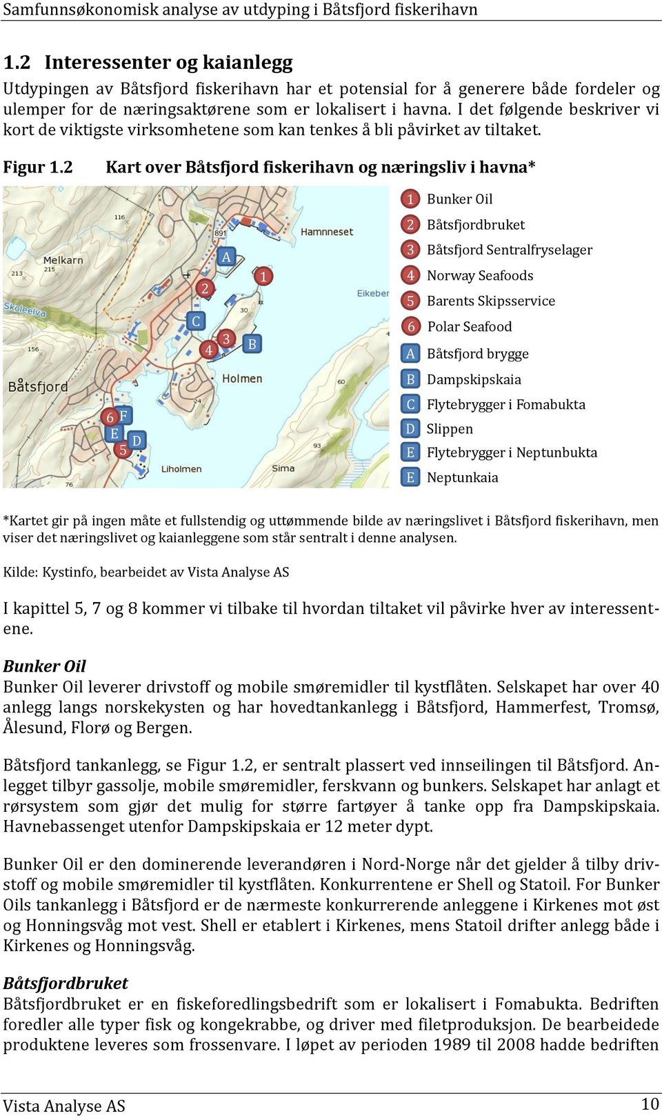 2 Kart over Båtsfjord fiskerihavn og næringsliv i havna* 1 Bunker Oil 2 Båtsfjordbruket C 2 4 A 3 B 1 3 Båtsfjord Sentralfryselager 4 Norway Seafoods 5 Barents Skipsservice 6 Polar Seafood A