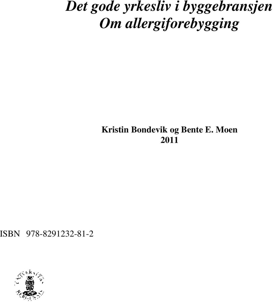 allergiforebygging Kristin