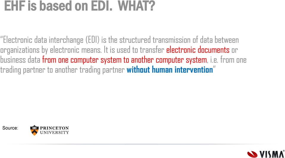 organizations by electronic means.