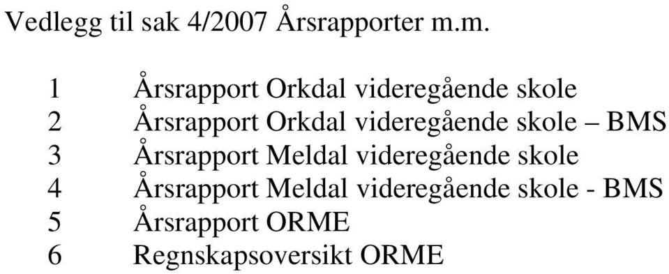 videregående skole BMS 3 Årsrapport Meldal videregående skole