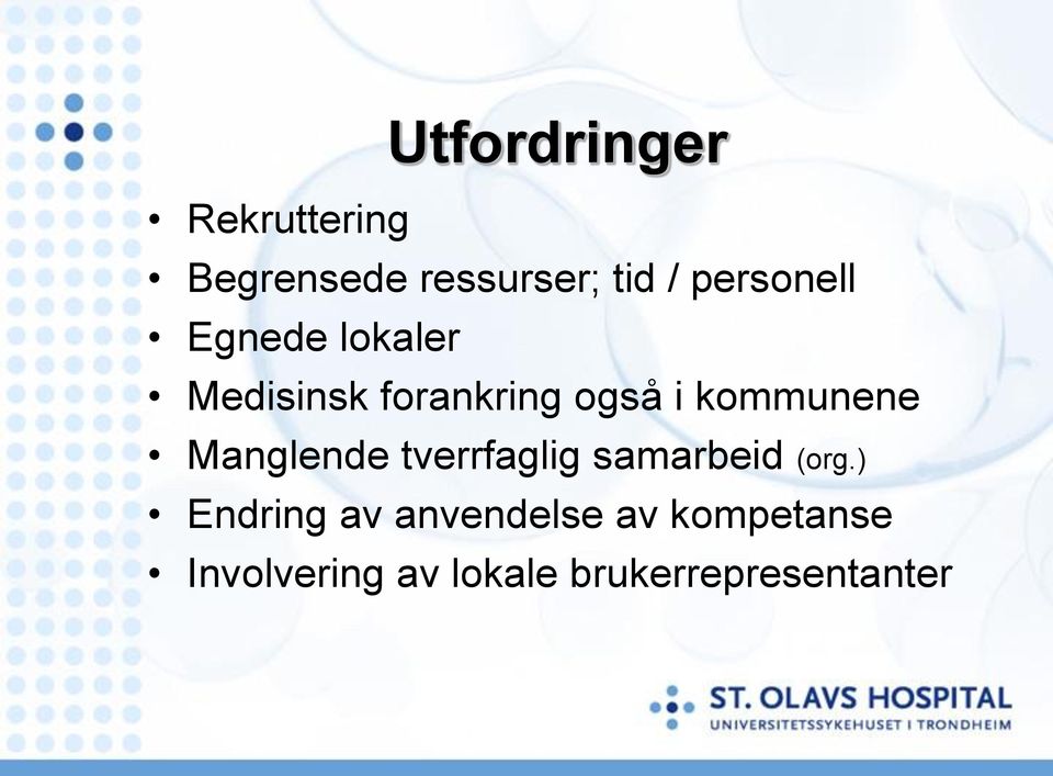 kommunene Manglende tverrfaglig samarbeid (org.