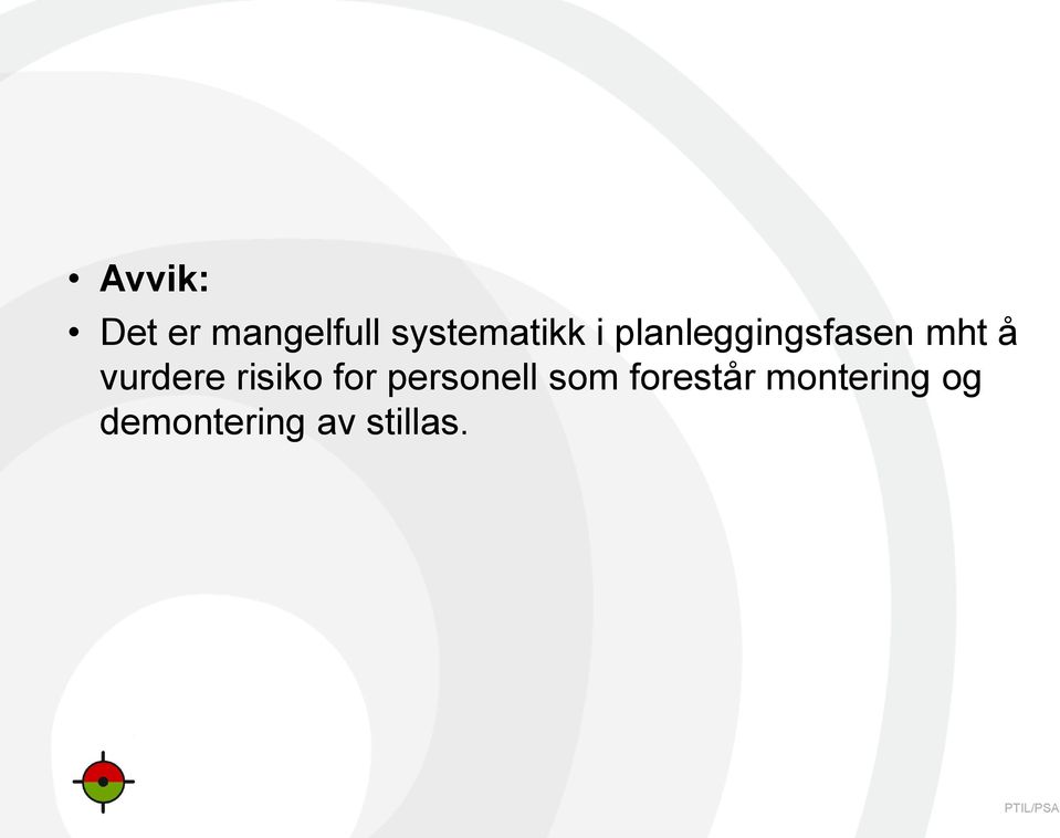 å vurdere risiko for personell som