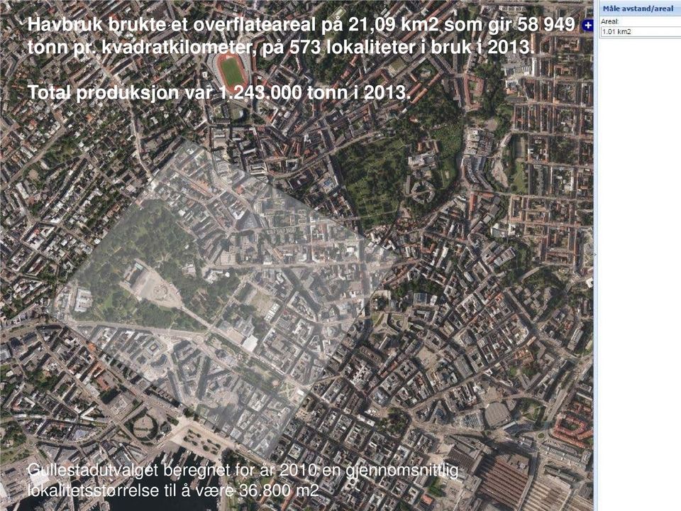 Total produksjon var 1.243.000 tonn i 2013.