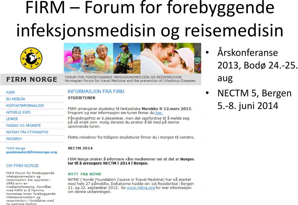 reisemedisin Årskonferanse 2013,