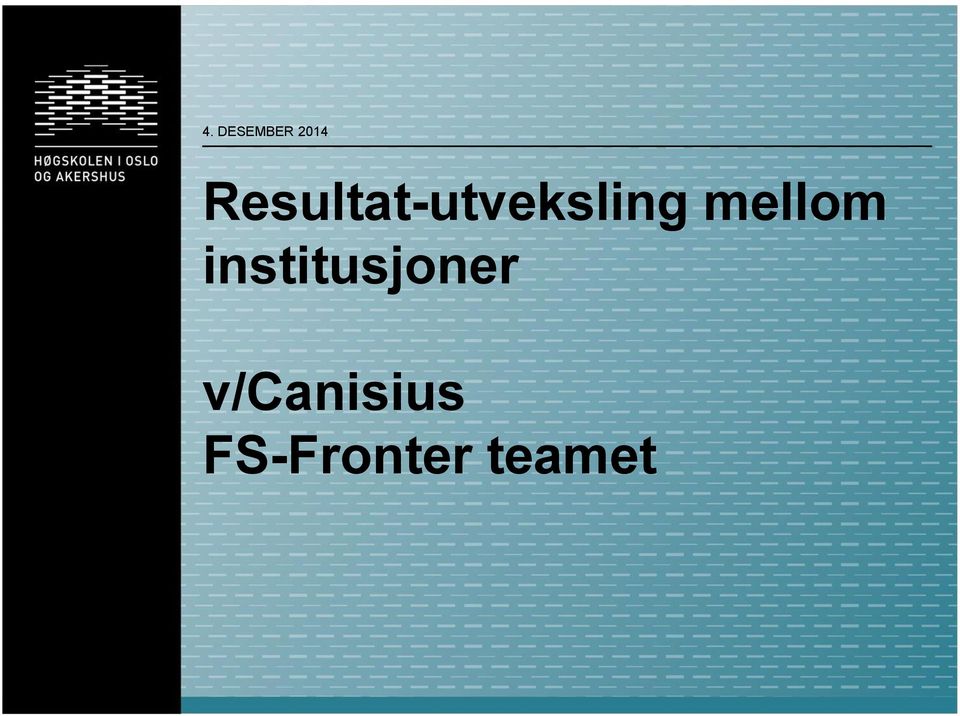 mellom institusjoner