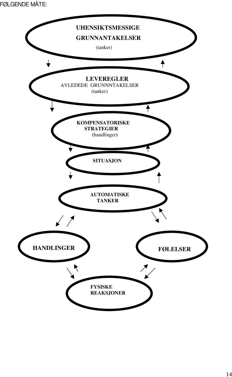 KOMPENSATORISKE STRATEGIER (handlinger) SITUASJON