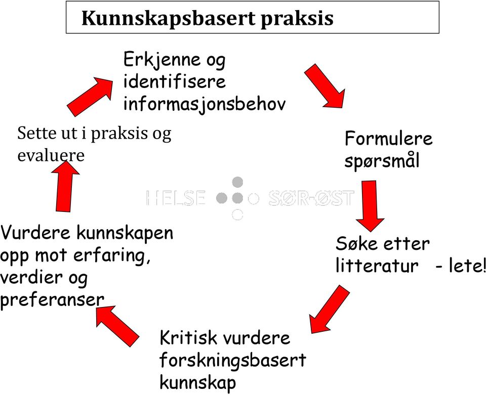 erfaring, verdier og preferanser Søke etter litteratur - lete!