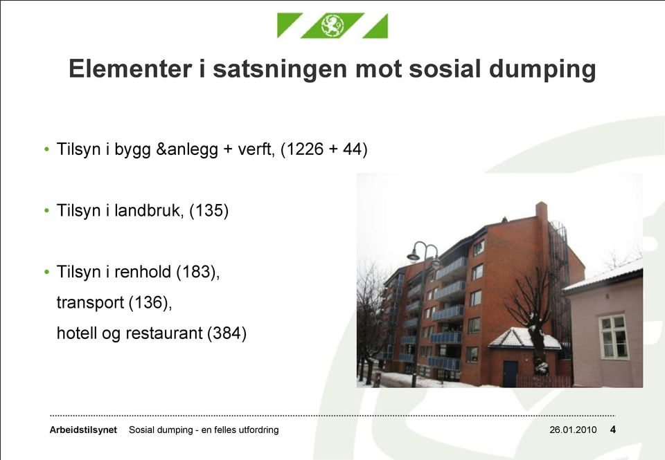 i renhold (183), transport (136), hotell og restaurant (384)