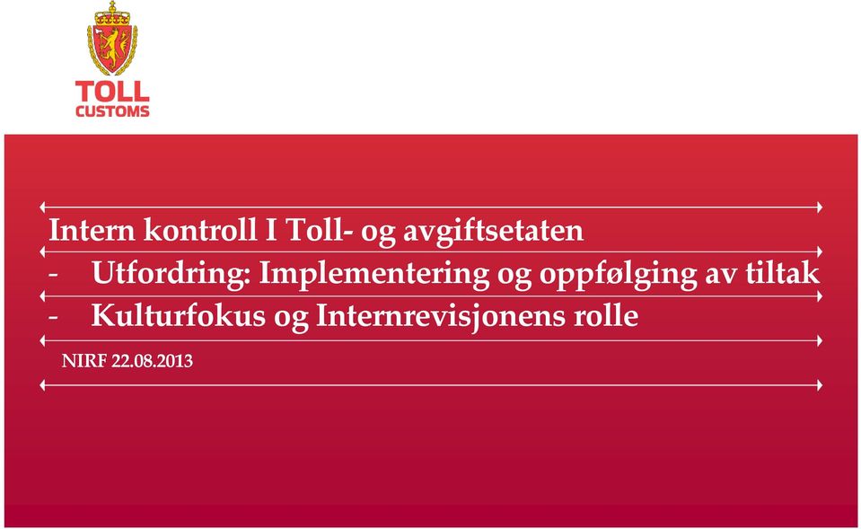 Implementering og oppfølging av