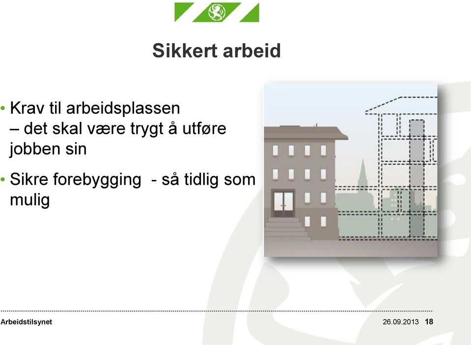 trygt å utføre jobben sin Sikre