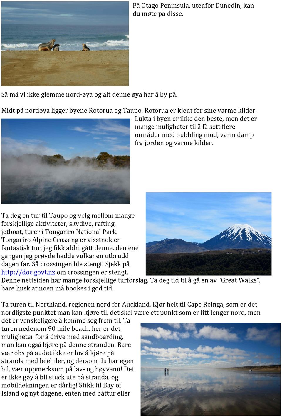 Ta deg en tur til Taupo og velg mellom mange forskjellige aktiviteter, skydive, rafting, jetboat, turer i Tongariro National Park.