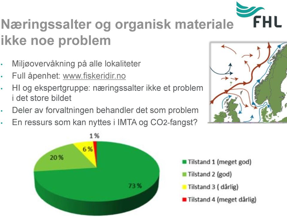 no HI og ekspertgruppe: næringssalter ikke et problem i det store