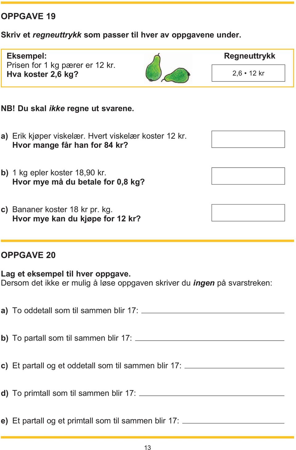 Nasjonale prøver Matematikk 7. trinn - PDF Gratis nedlasting