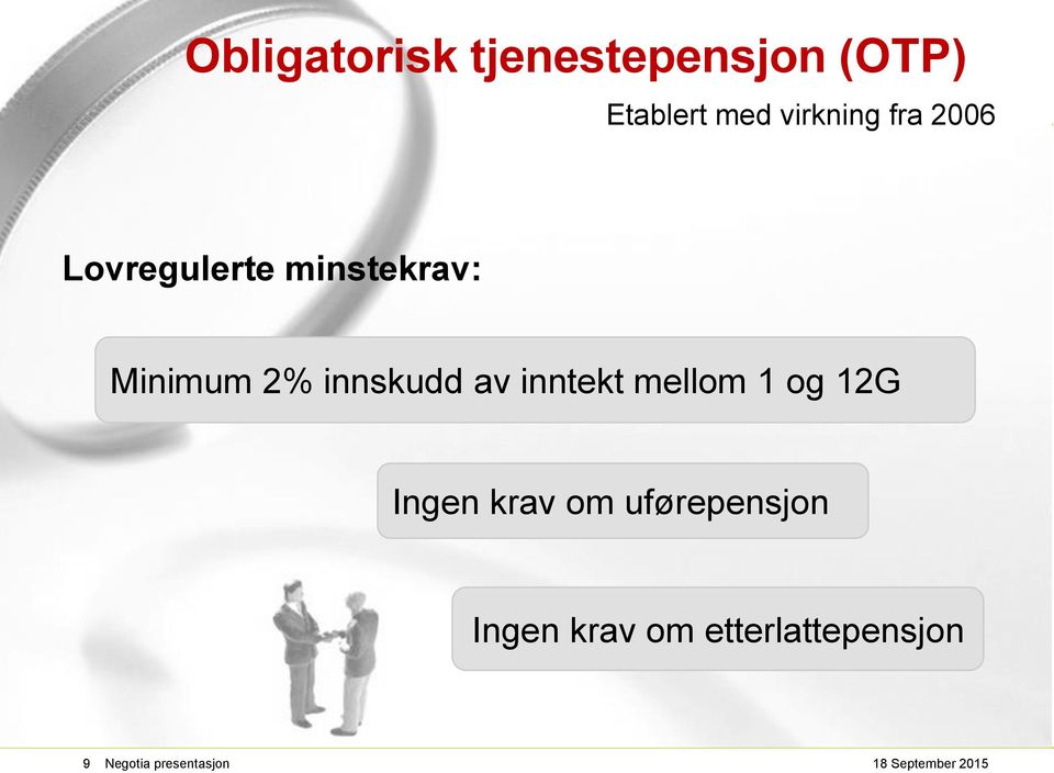 innskudd av inntekt mellom 1 og 12G Ingen krav om