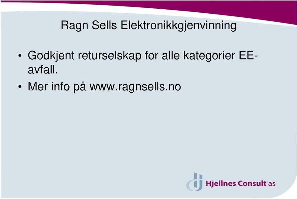 Godkjent returselskap for