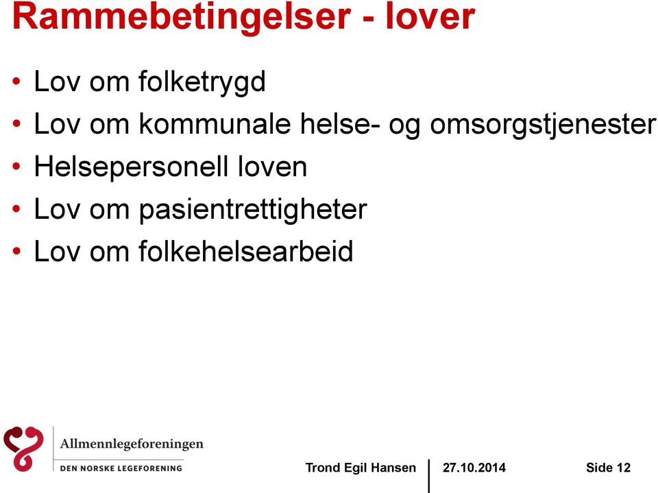 omsorgstjenester Helsepersonell loven Lov