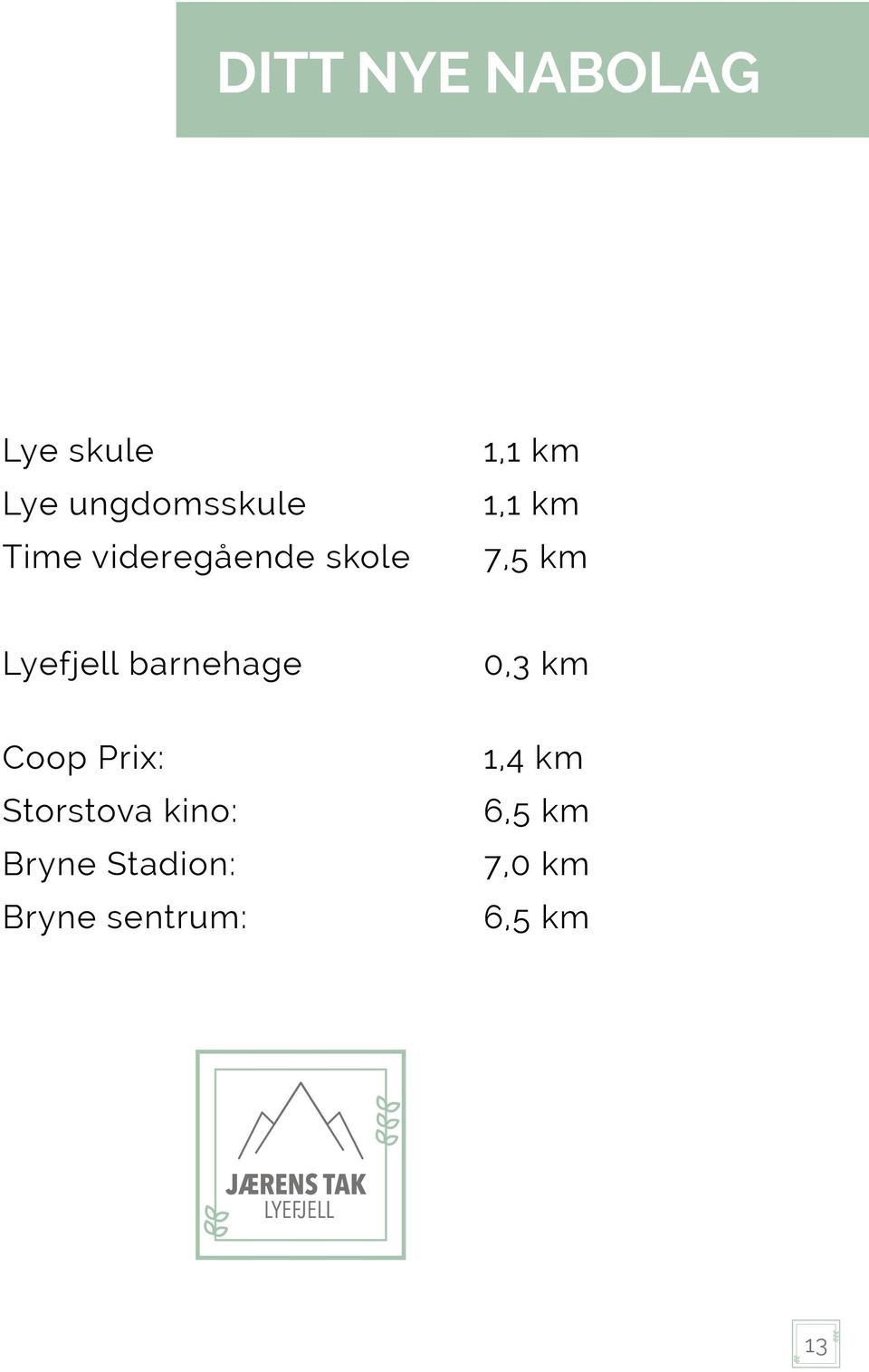 barnehage 0,3 km Coop Prix: Storstova kino: Bryne