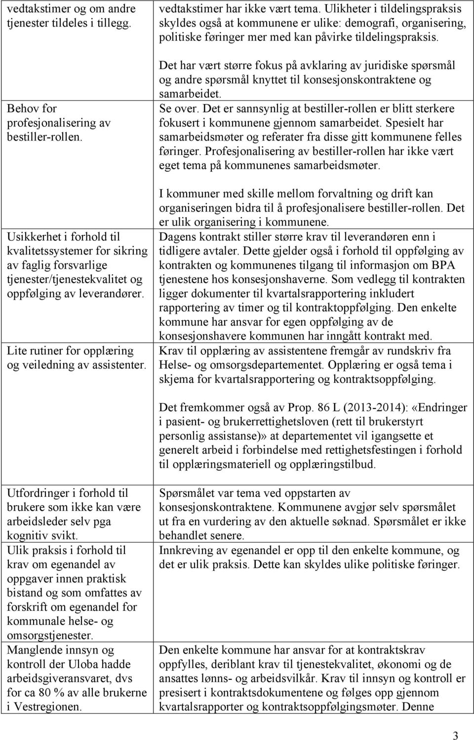 vedtakstimer har ikke vært tema. Ulikheter i tildelingspraksis skyldes også at kommunene er ulike: demografi, organisering, politiske føringer mer med kan påvirke tildelingspraksis.