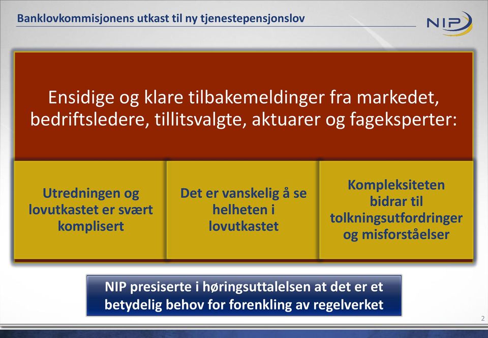 Det er vanskelig å se helheten i lovutkastet Kompleksiteten bidrar til tolkningsutfordringer og