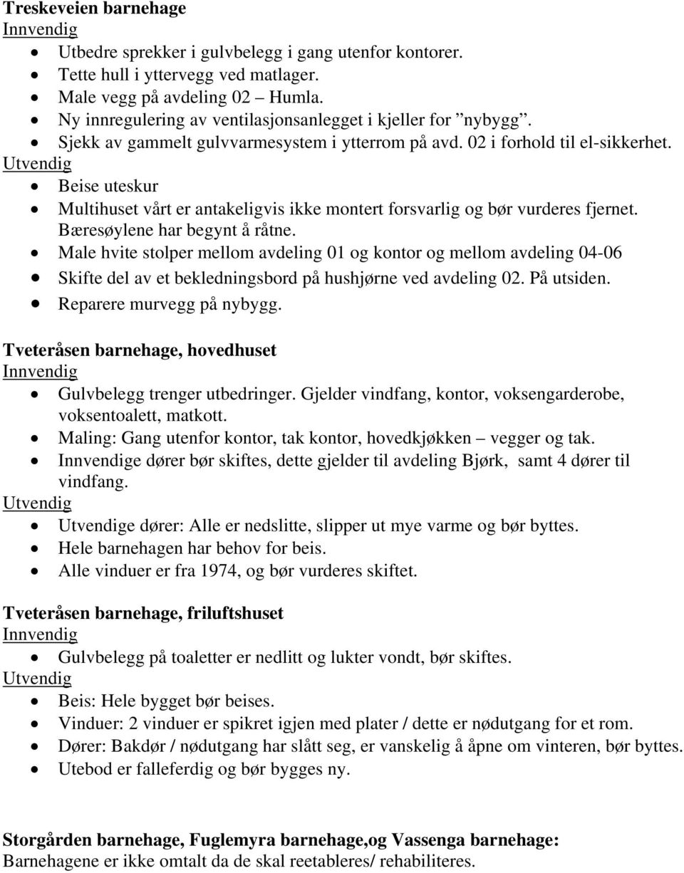 Beise uteskur Multihuset vårt er antakeligvis ikke montert forsvarlig og bør vurderes fjernet. Bæresøylene har begynt å råtne.