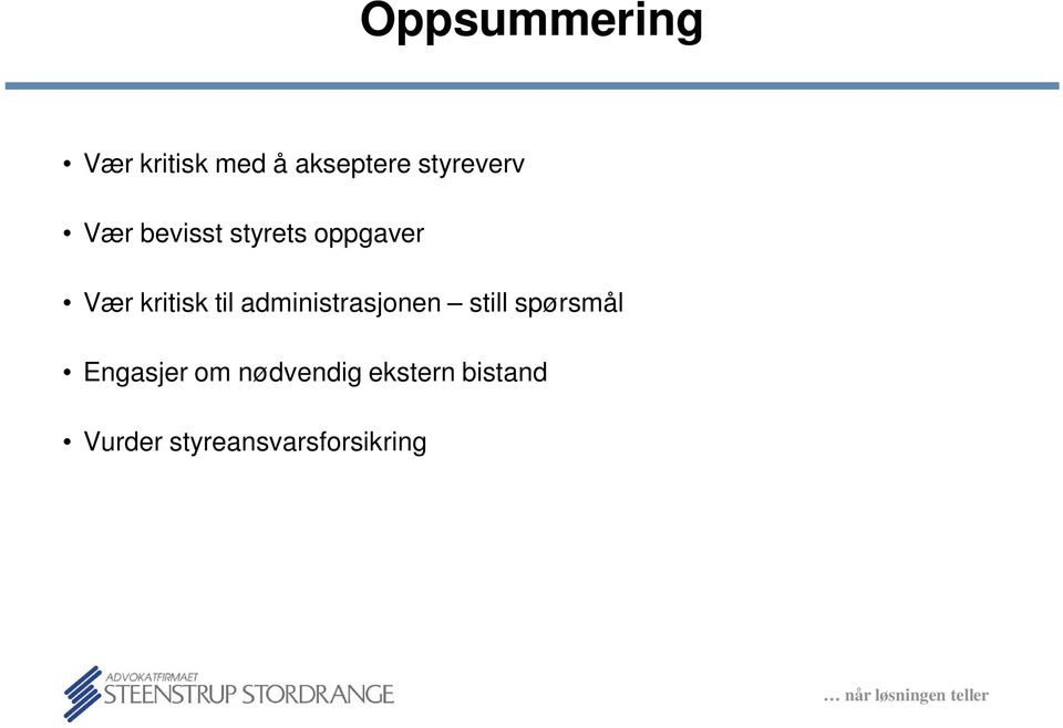 kritisk til administrasjonen still spørsmål