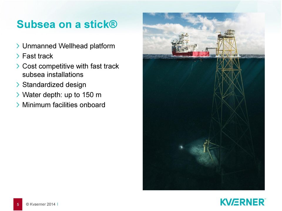 subsea installations Standardized design