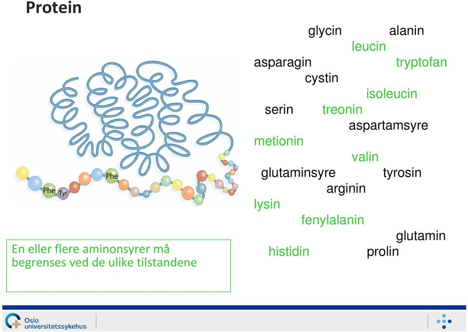 tryptofan isoleucin treonin aspartamsyre metionin valin