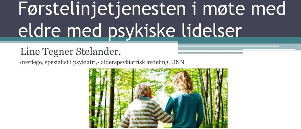 Stelander, overlege, spesialist i