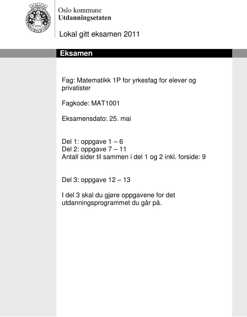Fag: Matematikk 1P for yrkesfag for elever og privatister - PDF Free  Download