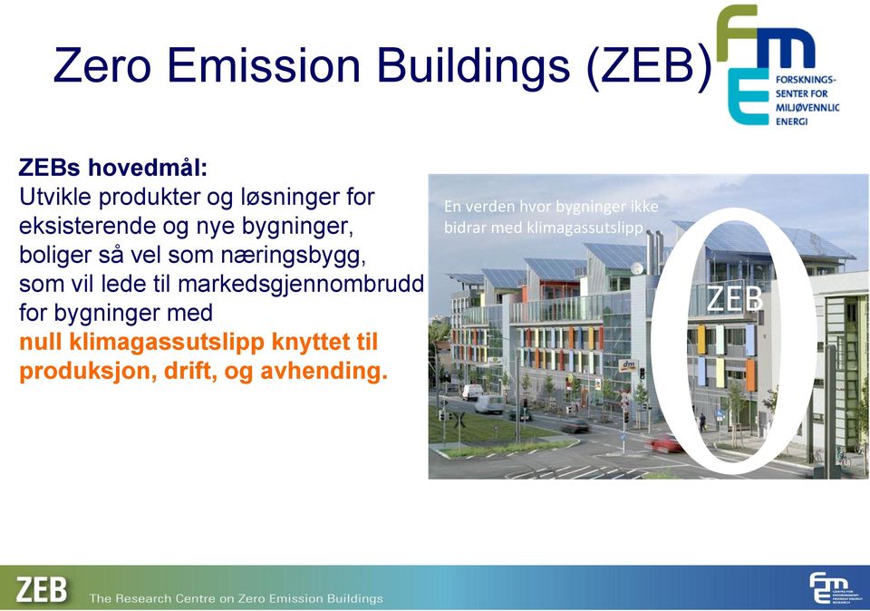 markedsgjennombrudd for bygninger med null klimagassutslipp knyttet til