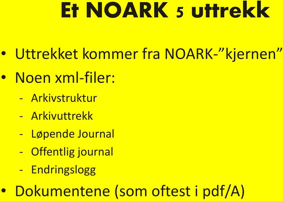 Arkivuttrekk - Løpende Journal - Offentlig