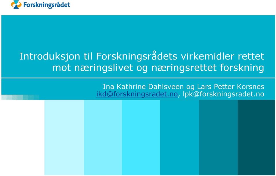 forskning Ina Kathrine Dahlsveen og Lars Petter