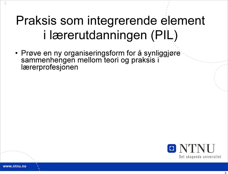 organiseringsform for å synliggjøre