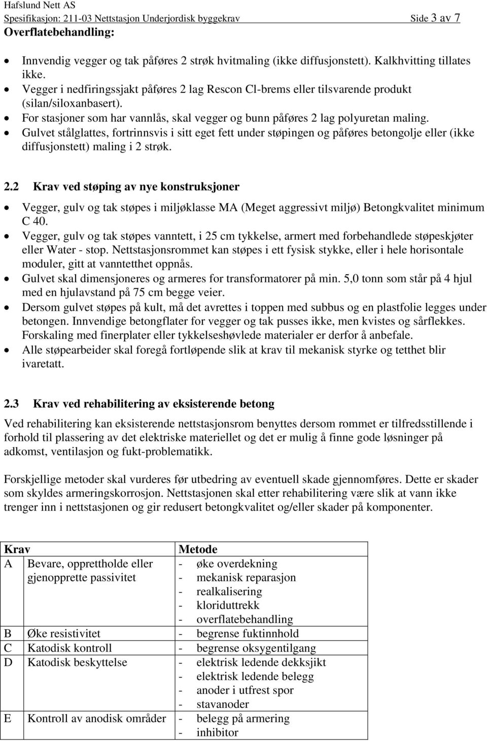 Gulvet stålglattes, fortrinnsvis i sitt eget fett under støpingen og påføres betongolje eller (ikke diffusjonstett) maling i 2 