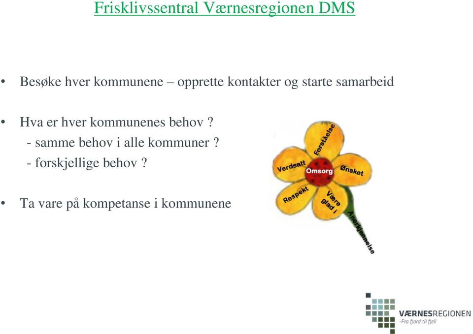 er hver kommunenes behov?