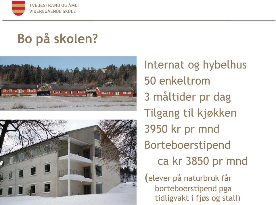 Tilgang til kjøkken 3950 kr pr mnd Borteboerstipend