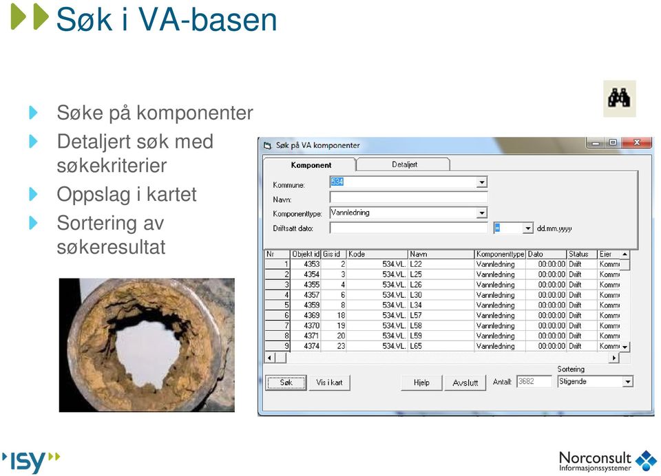 med søkekriterier Oppslag i