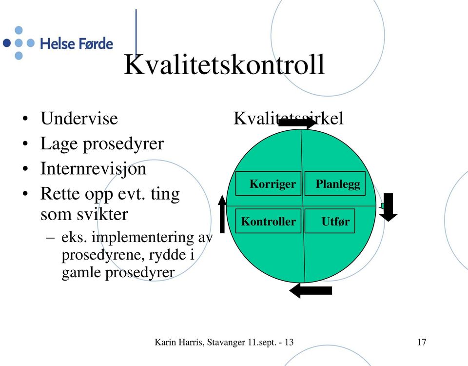 implementering av prosedyrene, rydde i gamle prosedyrer