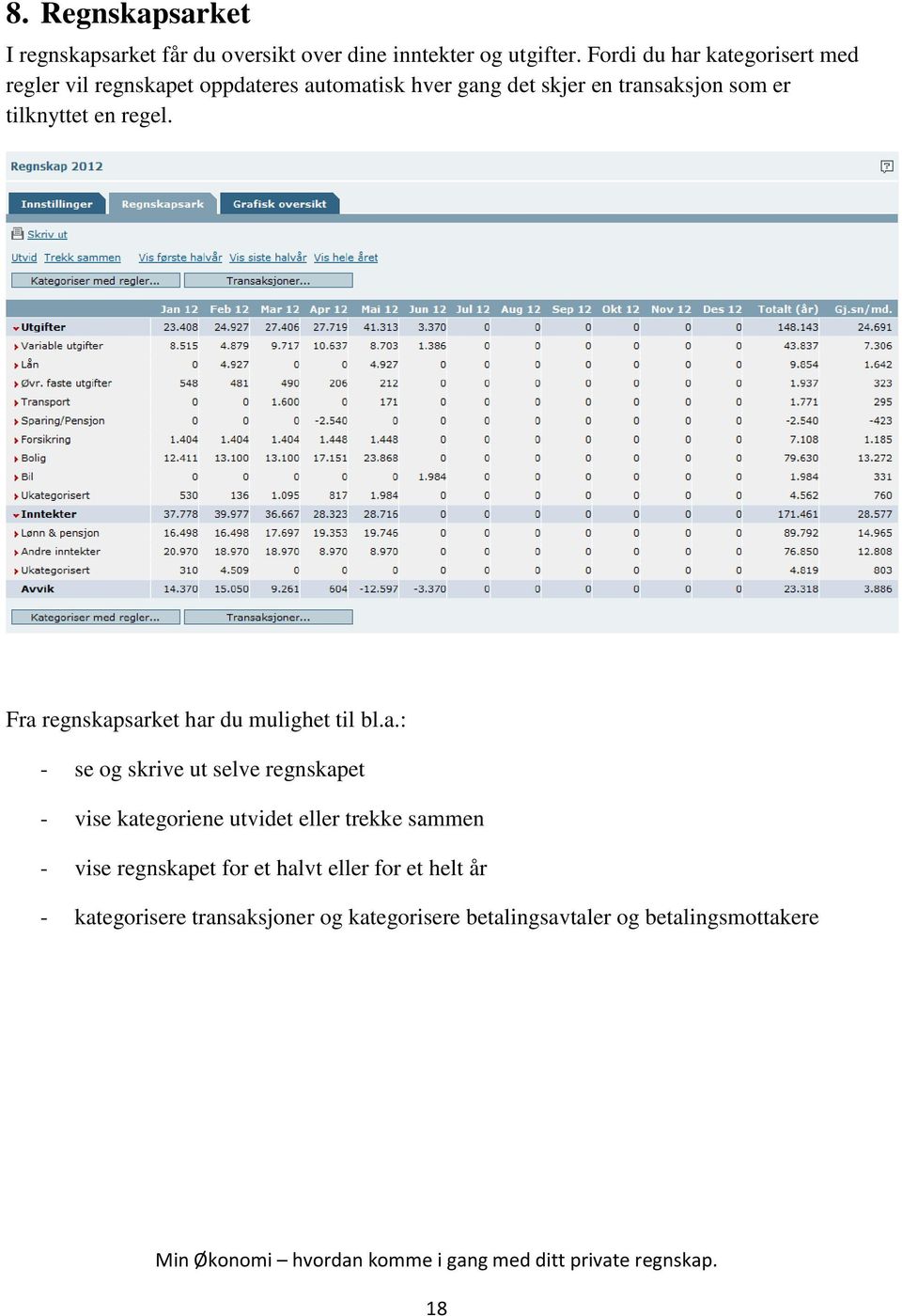 tilknyttet en regel. Fra 